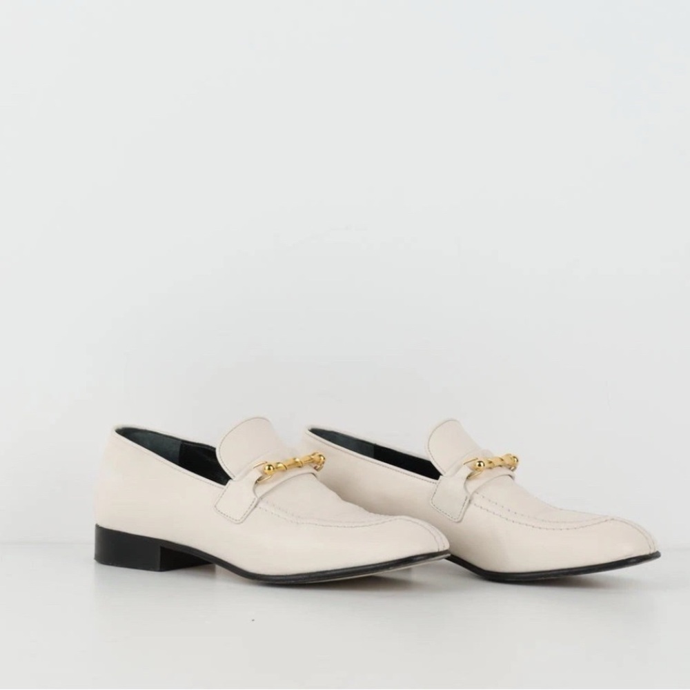 JOSPEH Leather Penny Loafers Shoes Low Heel $785 Off White
Used 39 Made In Italy